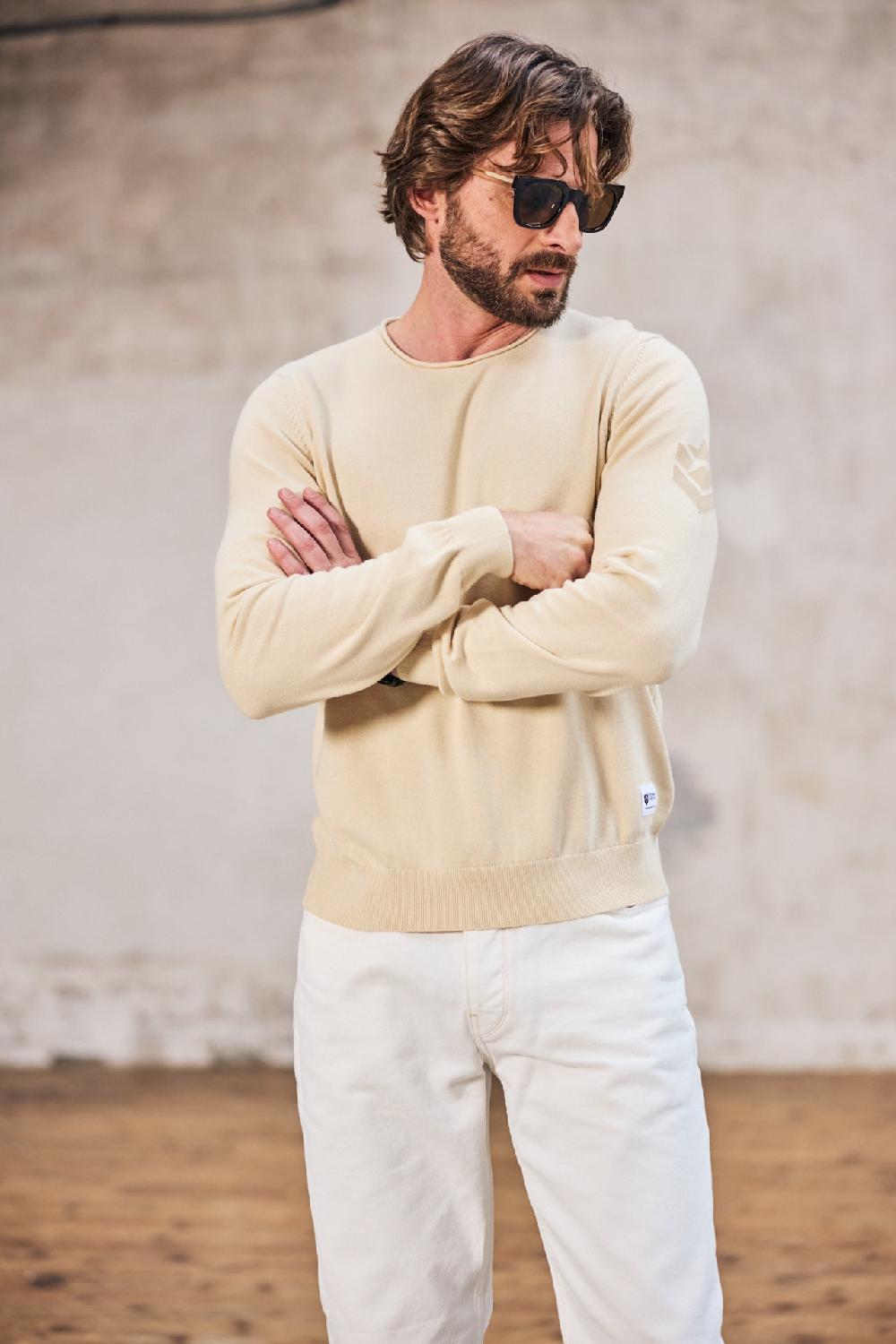 Freeman T. Porter Sonny Conwy Pull Col Rond Homme Wood Ash