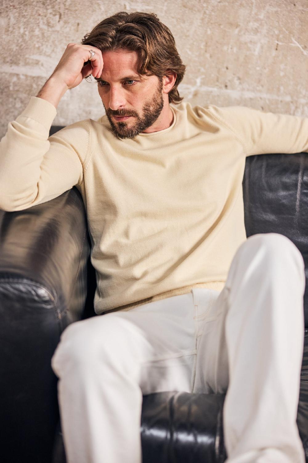 Freeman T. Porter Sonny Conwy Pull Col Rond Homme Wood Ash