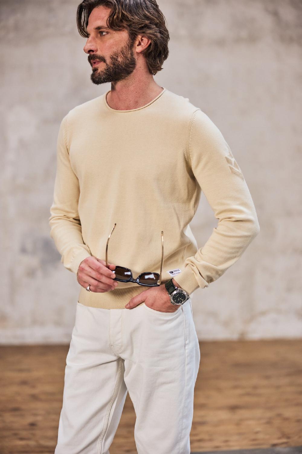 Freeman T. Porter Sonny Conwy Pull Col Rond Homme Wood Ash