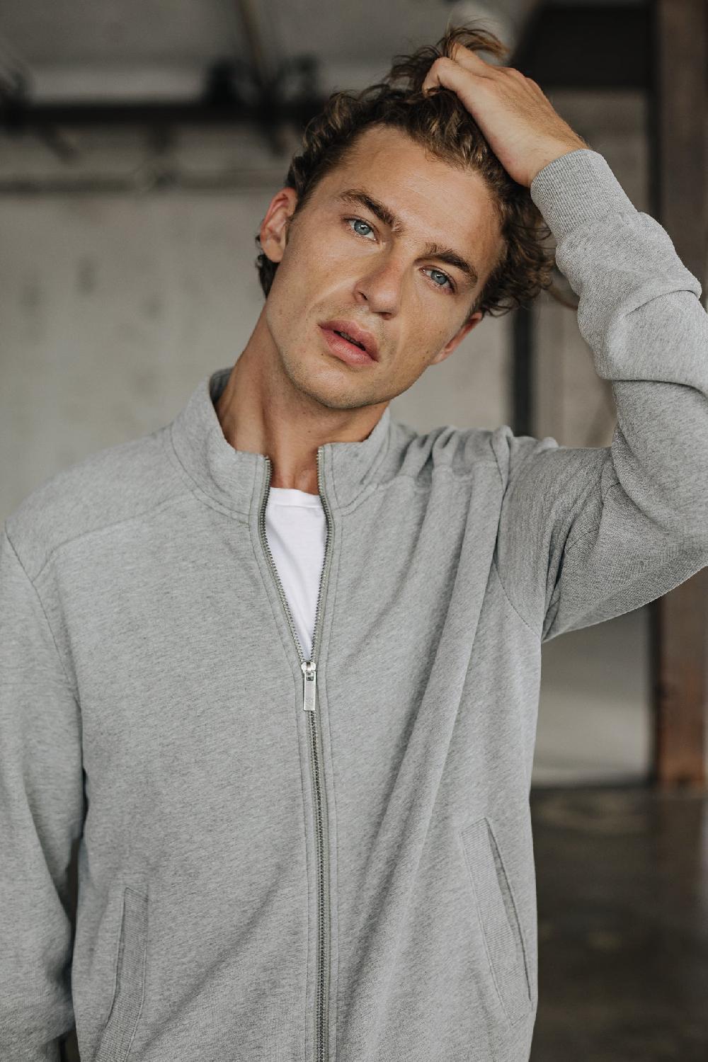 freeman t. porter Sully Snug Gilet zippé Homme dark grey melange