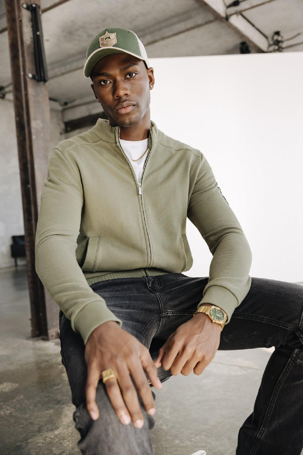 Freeman T. Porter Sully Snug Gilet Zippé Homme Deep Lichen Green