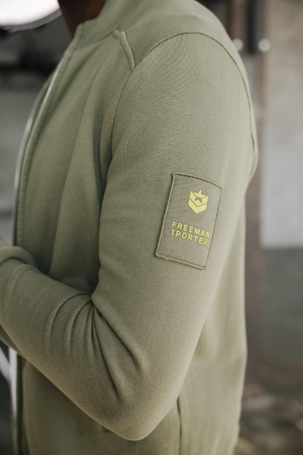 Freeman T. Porter Sully Snug Gilet Zippé Homme Deep Lichen Green