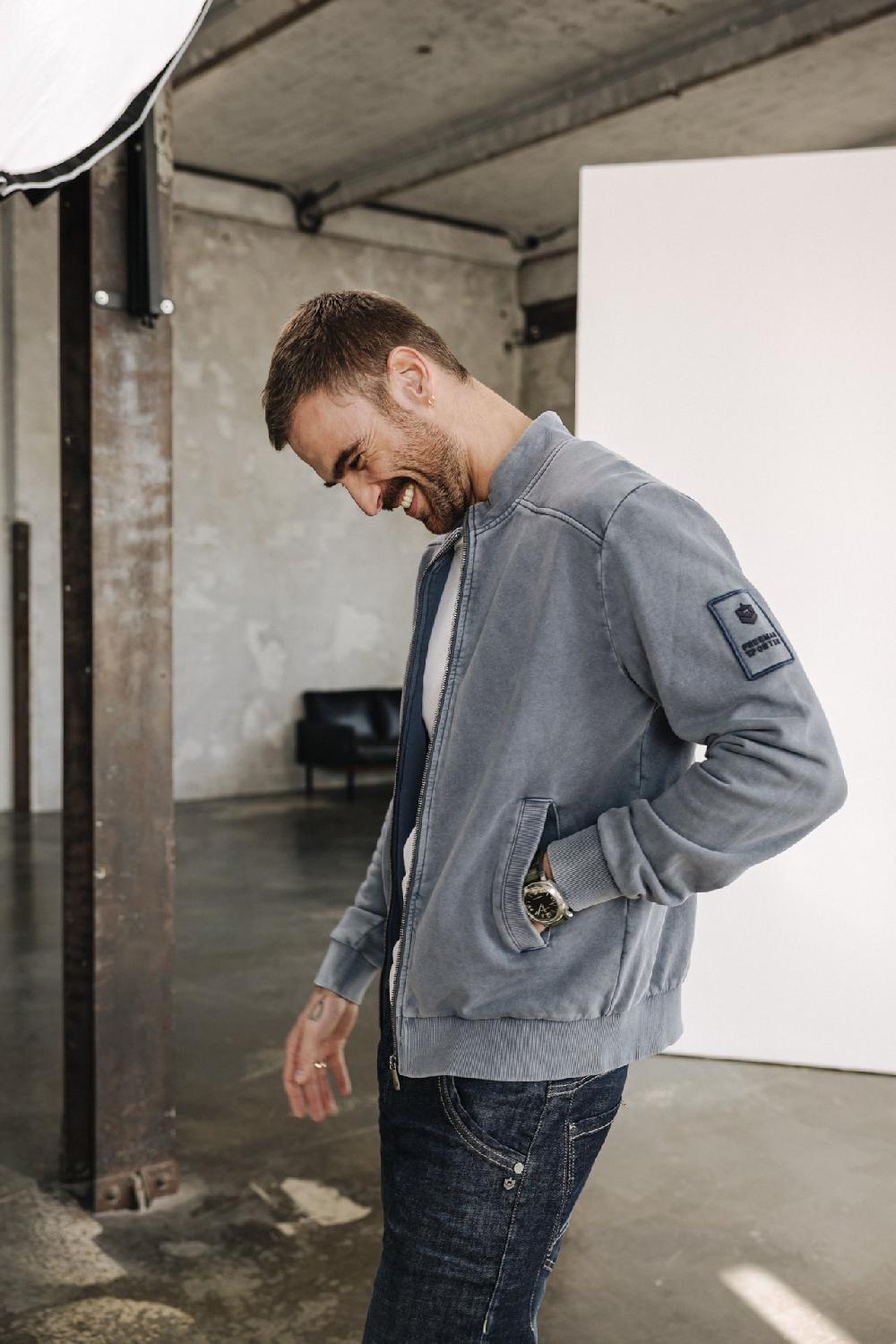 freeman t. porter Sully Snug Gilet zippé Homme vintage indigo