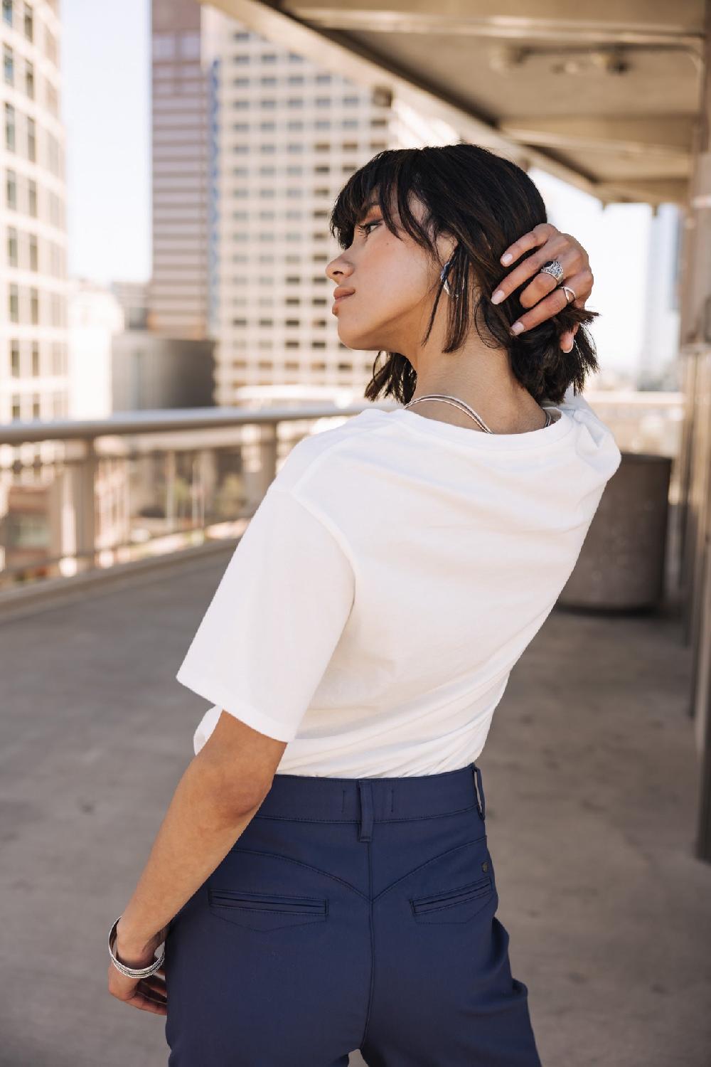 Freeman T. Porter Suria Hasta La Vista Glitter T-shirt Imprimé Femme White