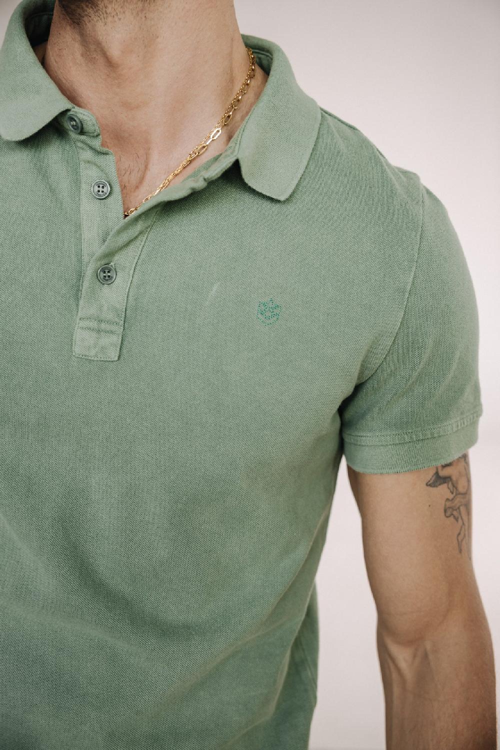 Freeman T. Porter Tadley Icon Polo Brodé Homme Foliage Green
