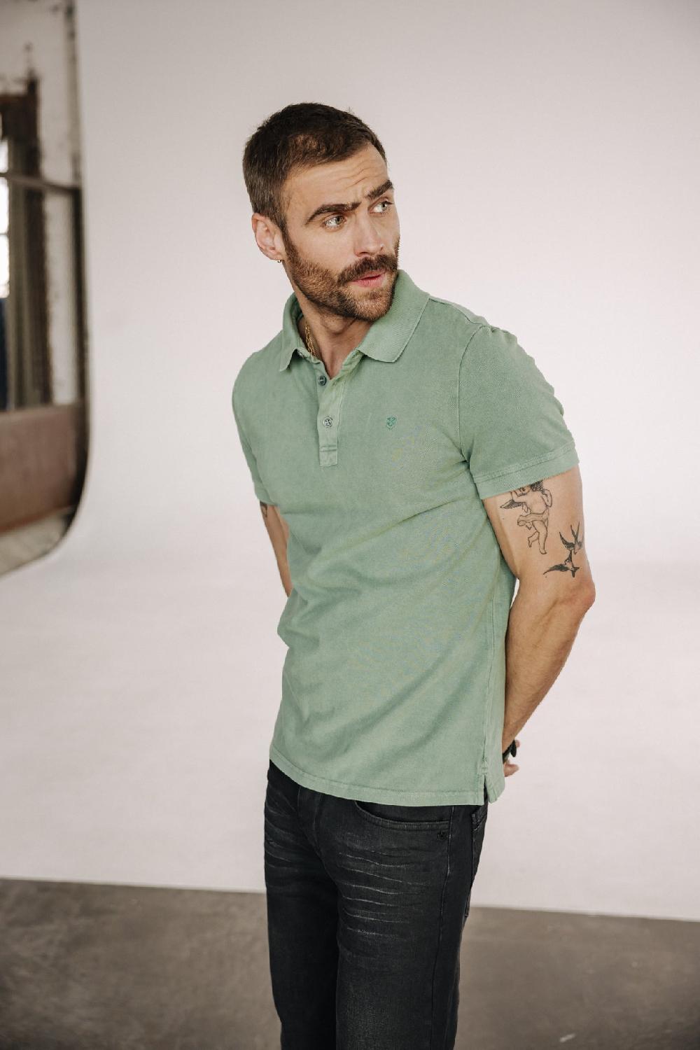 Freeman T. Porter Tadley Icon Polo Brodé Homme Foliage Green