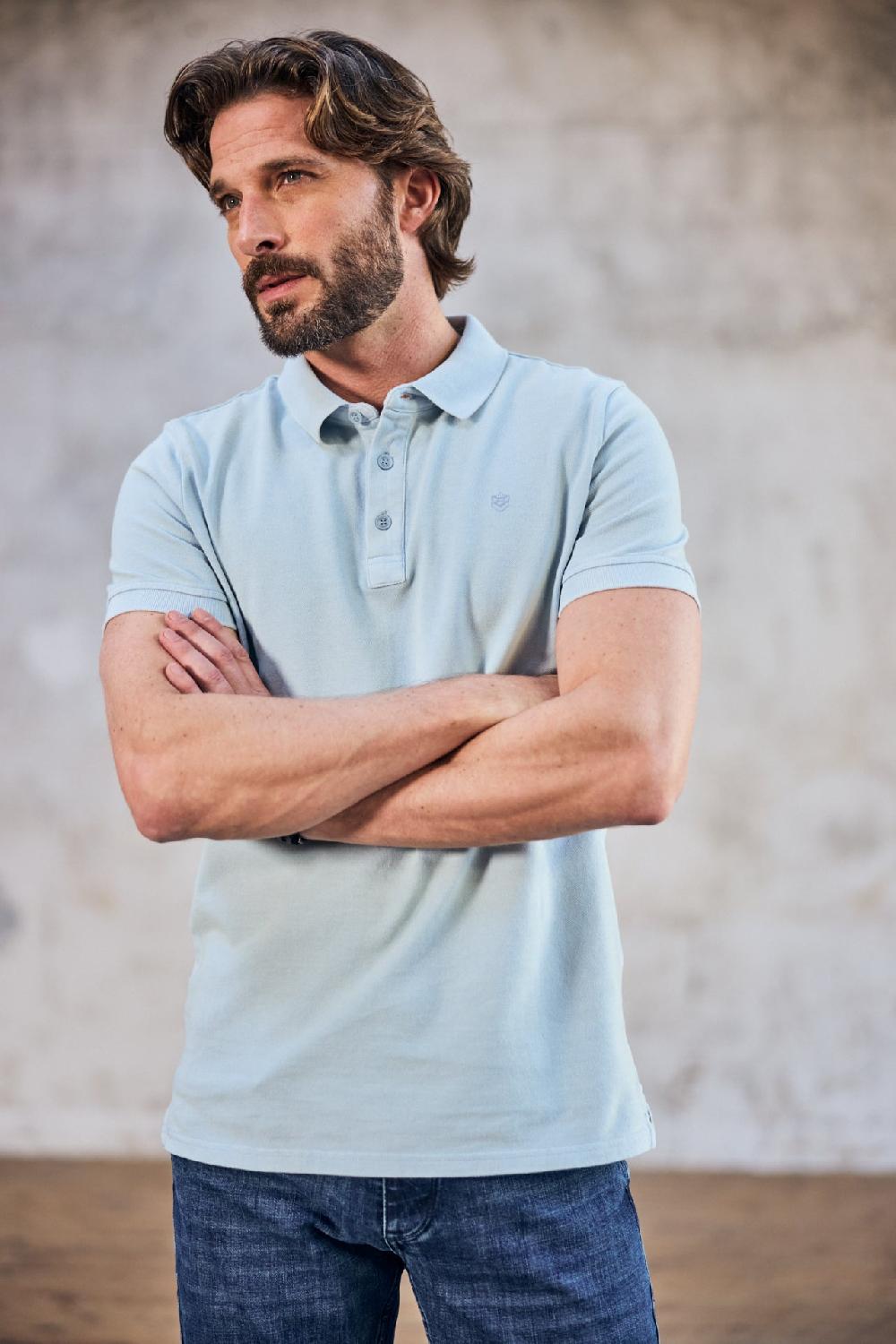 freeman t. porter Tadley Icon Polo brodé Homme skyway