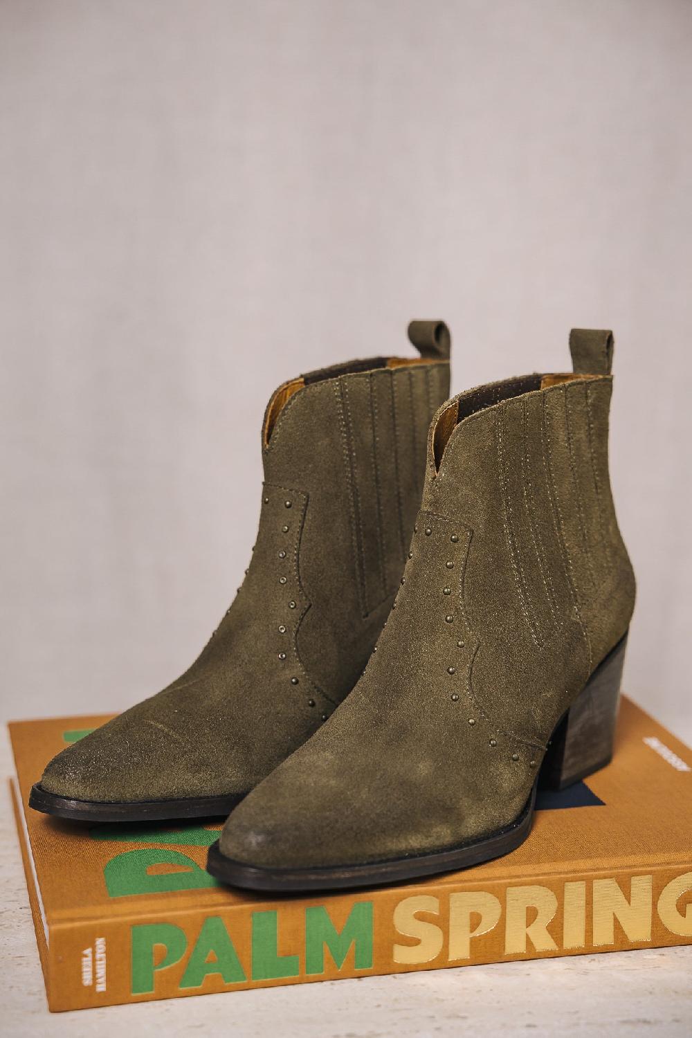 freeman t. porter Tamara Studs Boots en daim Femme trebol