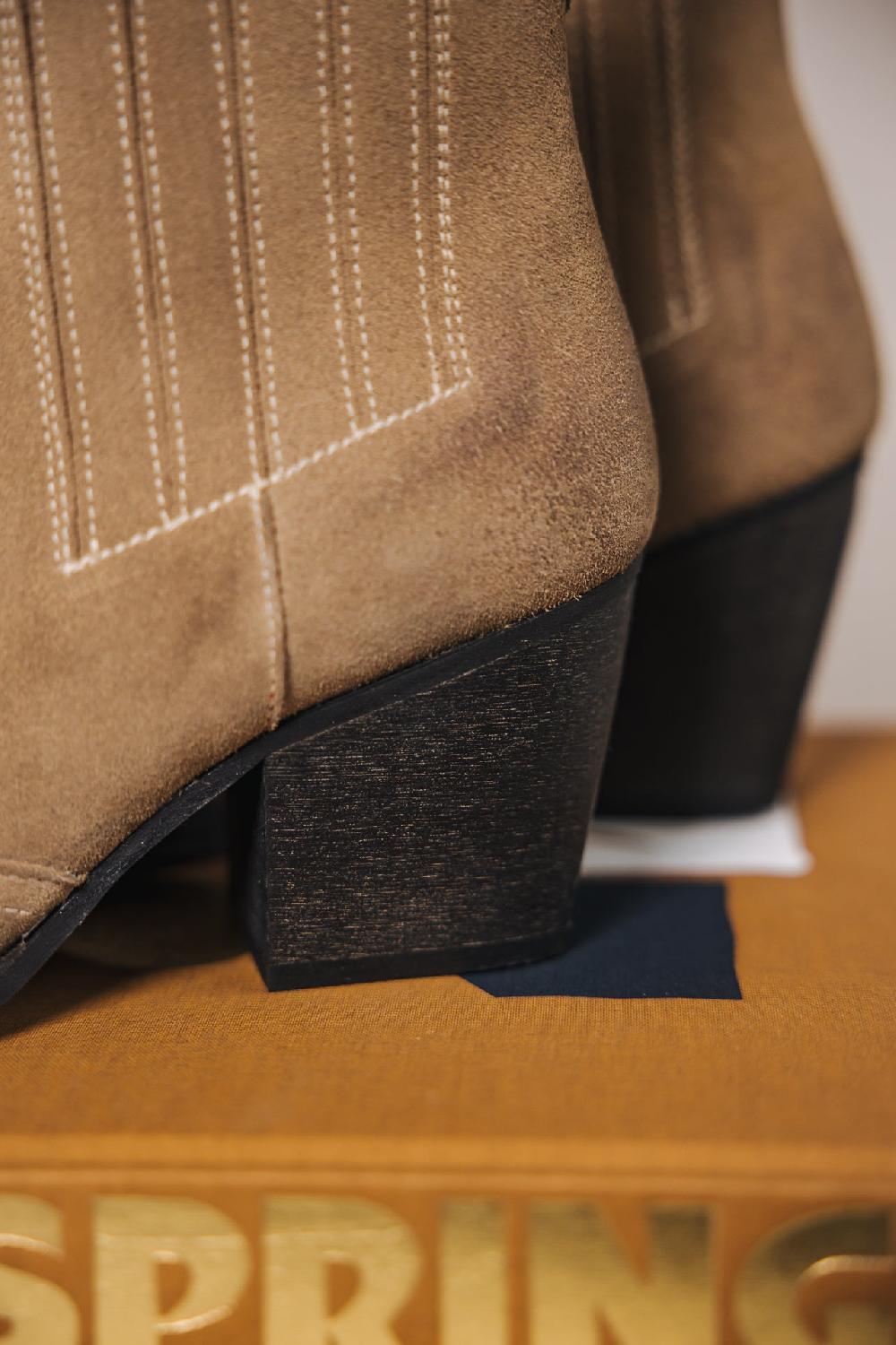 Freeman T. Porter Tamara Suede Boots En Daim Femme Mushroom