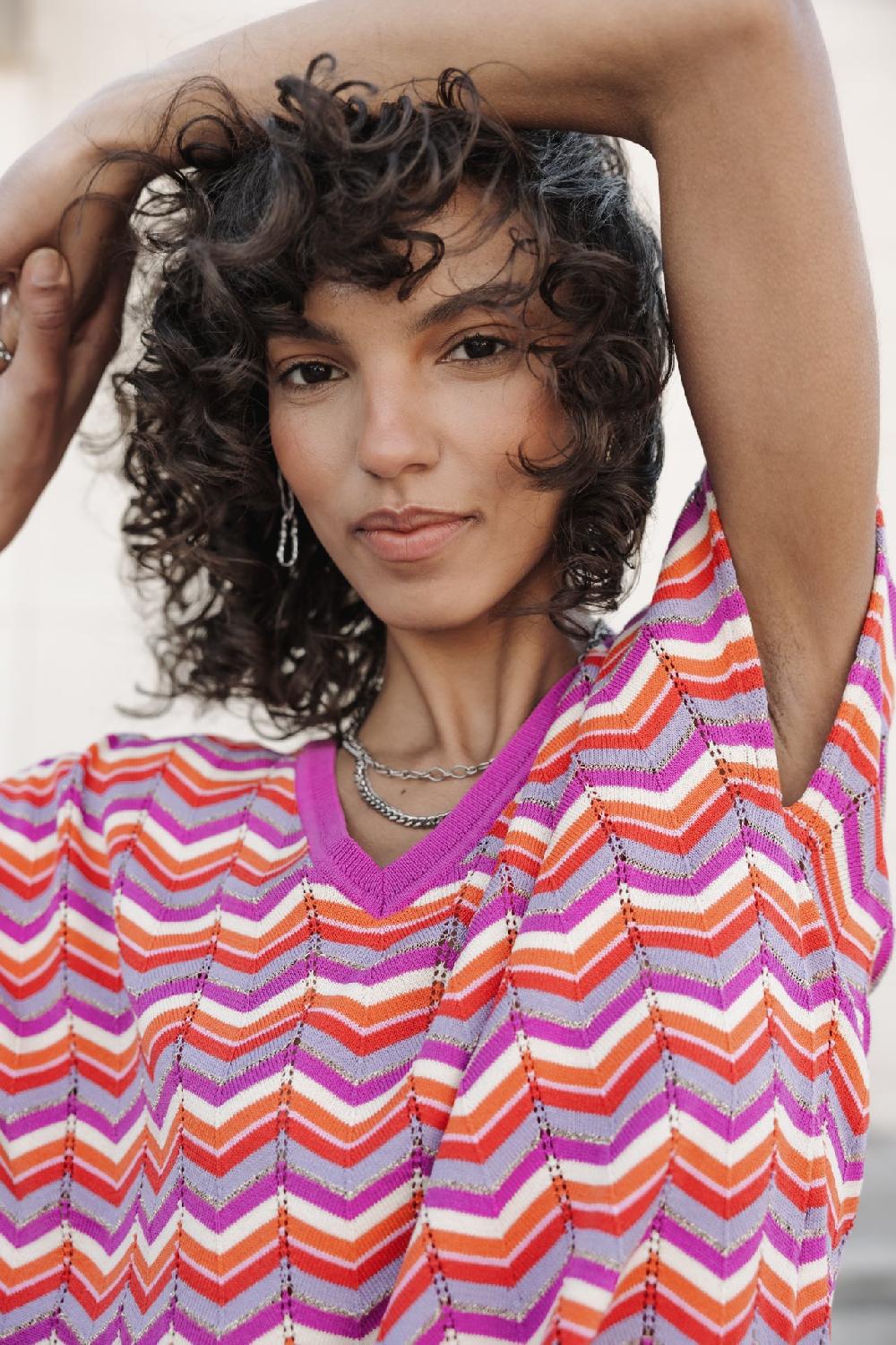 Freeman T. Porter Tanisse Waves T-shirt Esprit Crochet Femme Original