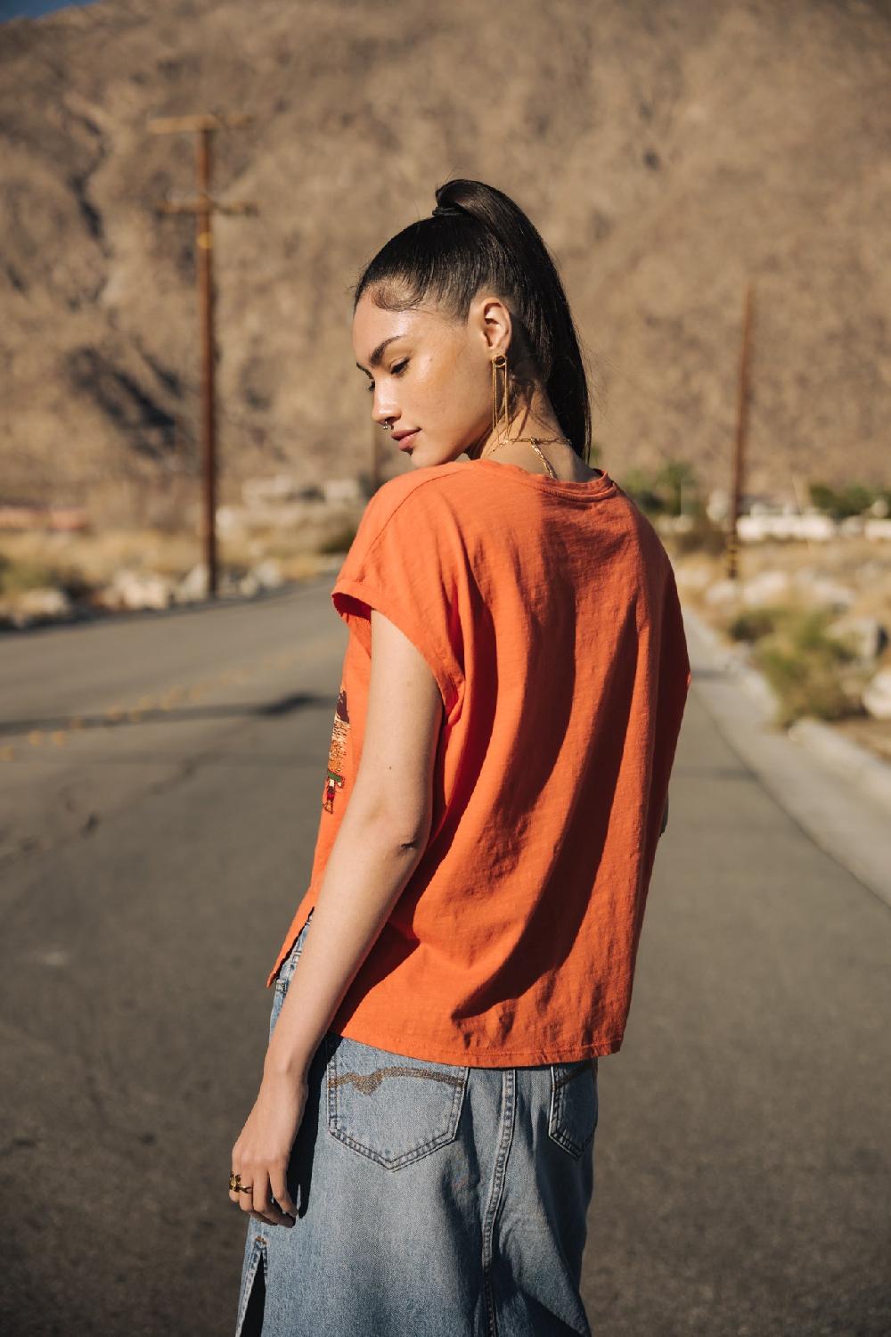 Freeman T. Porter Tarik Nevada T-shirt Imprimé Femme Chili