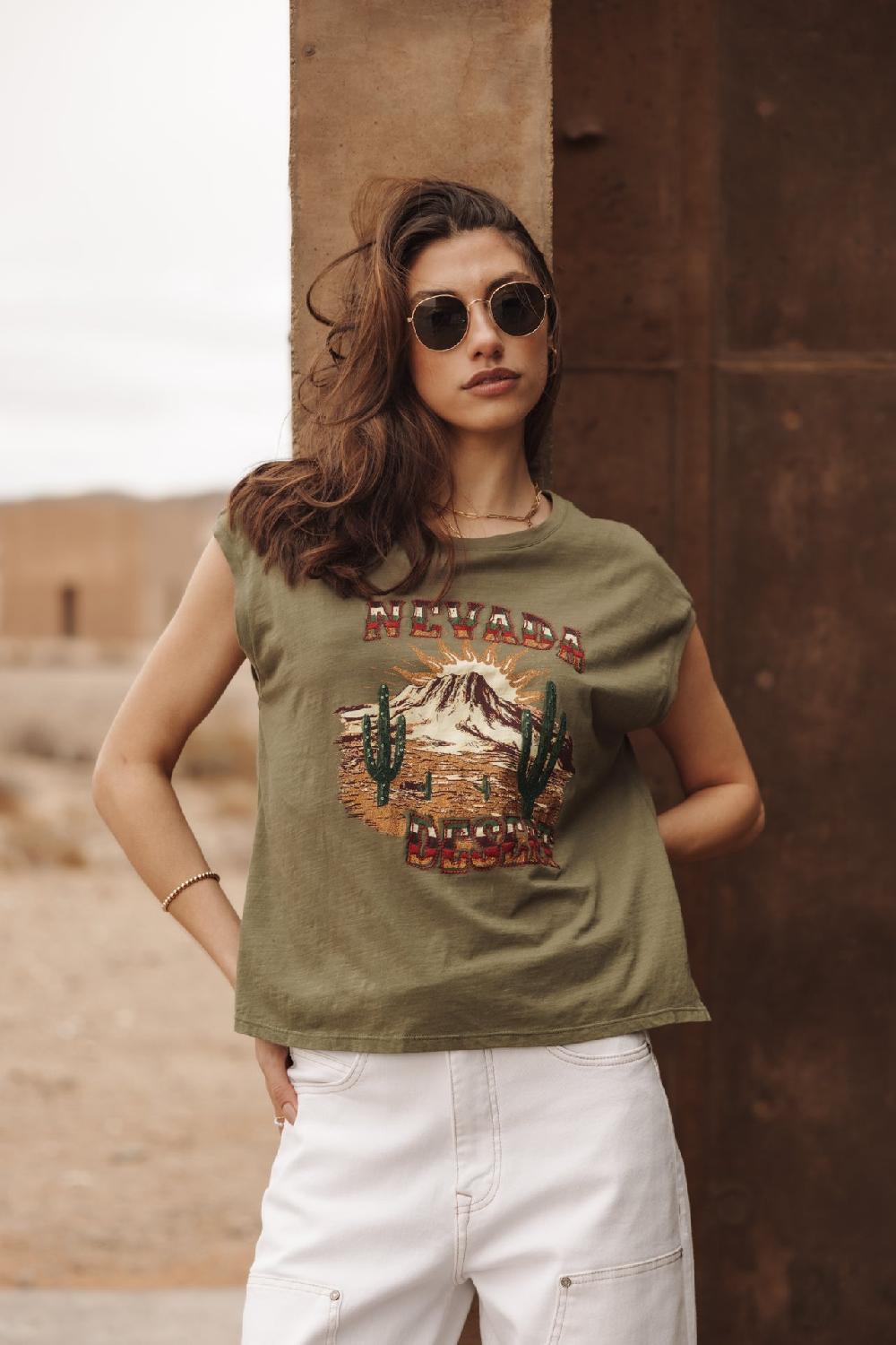 freeman t. porter Tarik Nevada T-shirt imprimé Femme four leaf clover