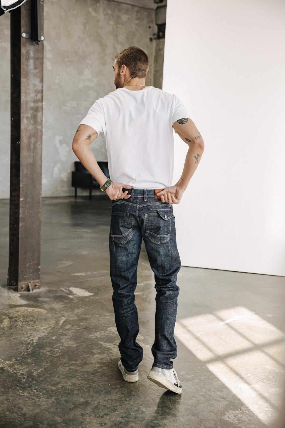 Freeman T. Porter Taylor SDM Jeans Droit Homme Bordeen