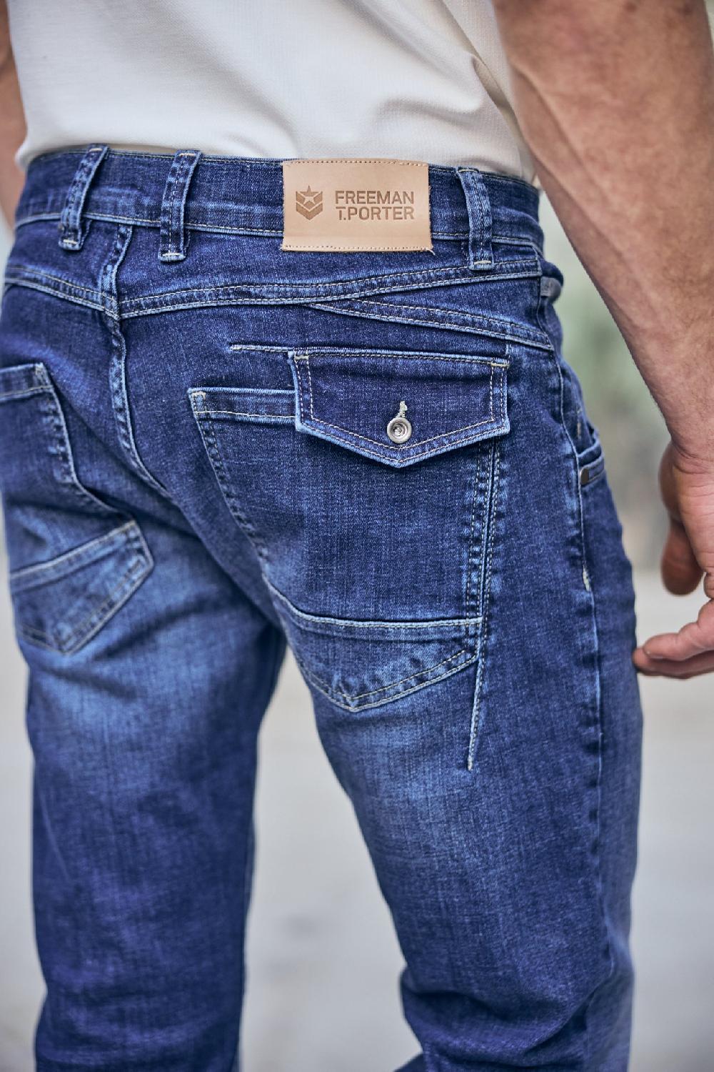 Freeman T. Porter Taylor SDM Jeans Droit Homme Bordeen Light