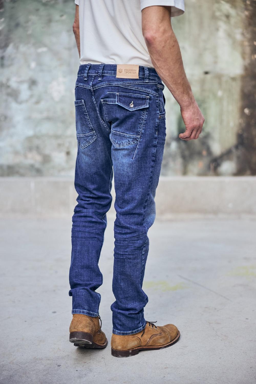 Freeman T. Porter Taylor SDM Jeans Droit Homme Bordeen Light