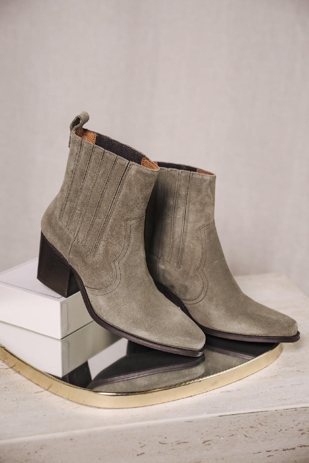 freeman t. porter Teresa Suede Boots en cuir Femme truffle