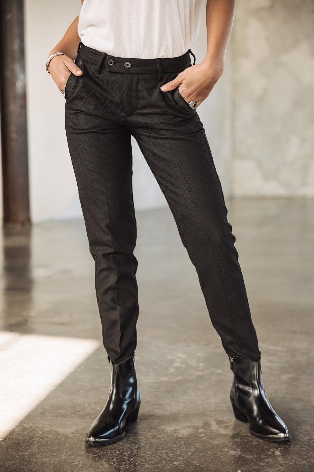 Freeman T. Porter Tessa Socially Pantalon Super Slim Femme Black
