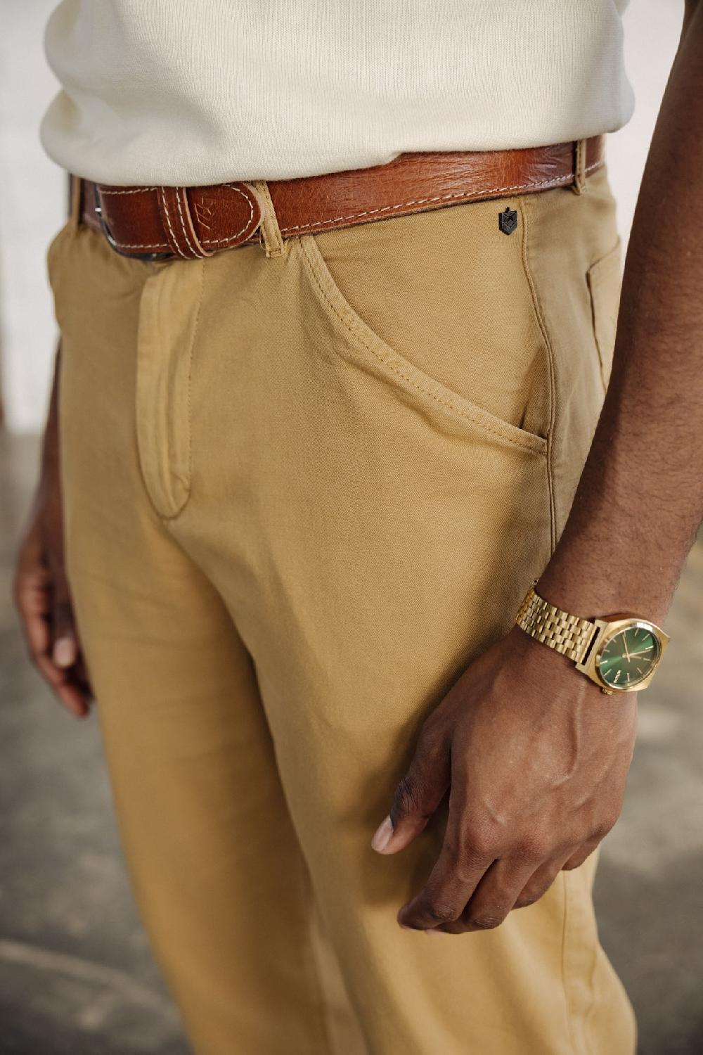 Freeman T. Porter Tiago Spiny Pantalon Cropped Homme Kelp