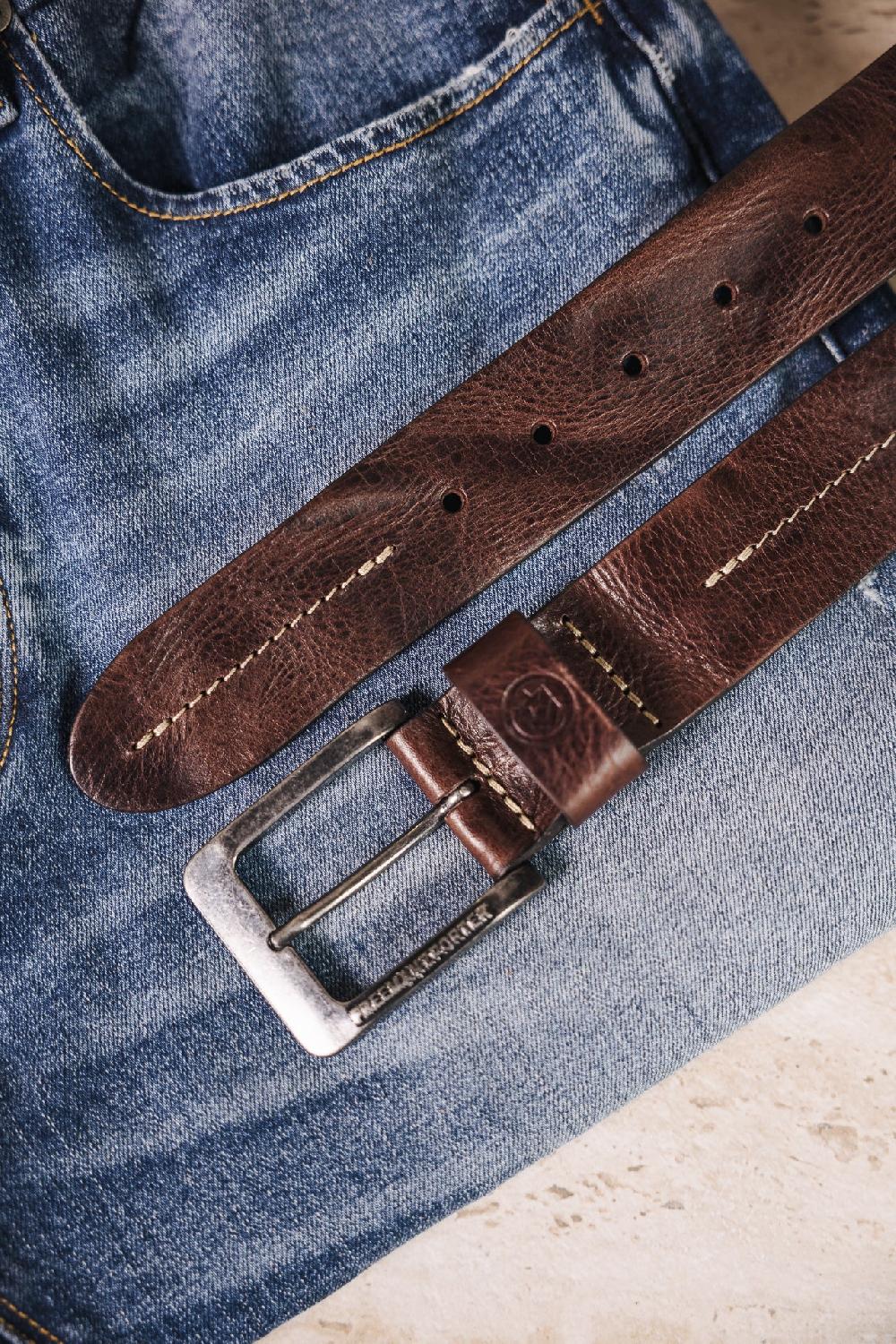 Freeman T. Porter Tibby Ceinture En Cuir Femme Brown