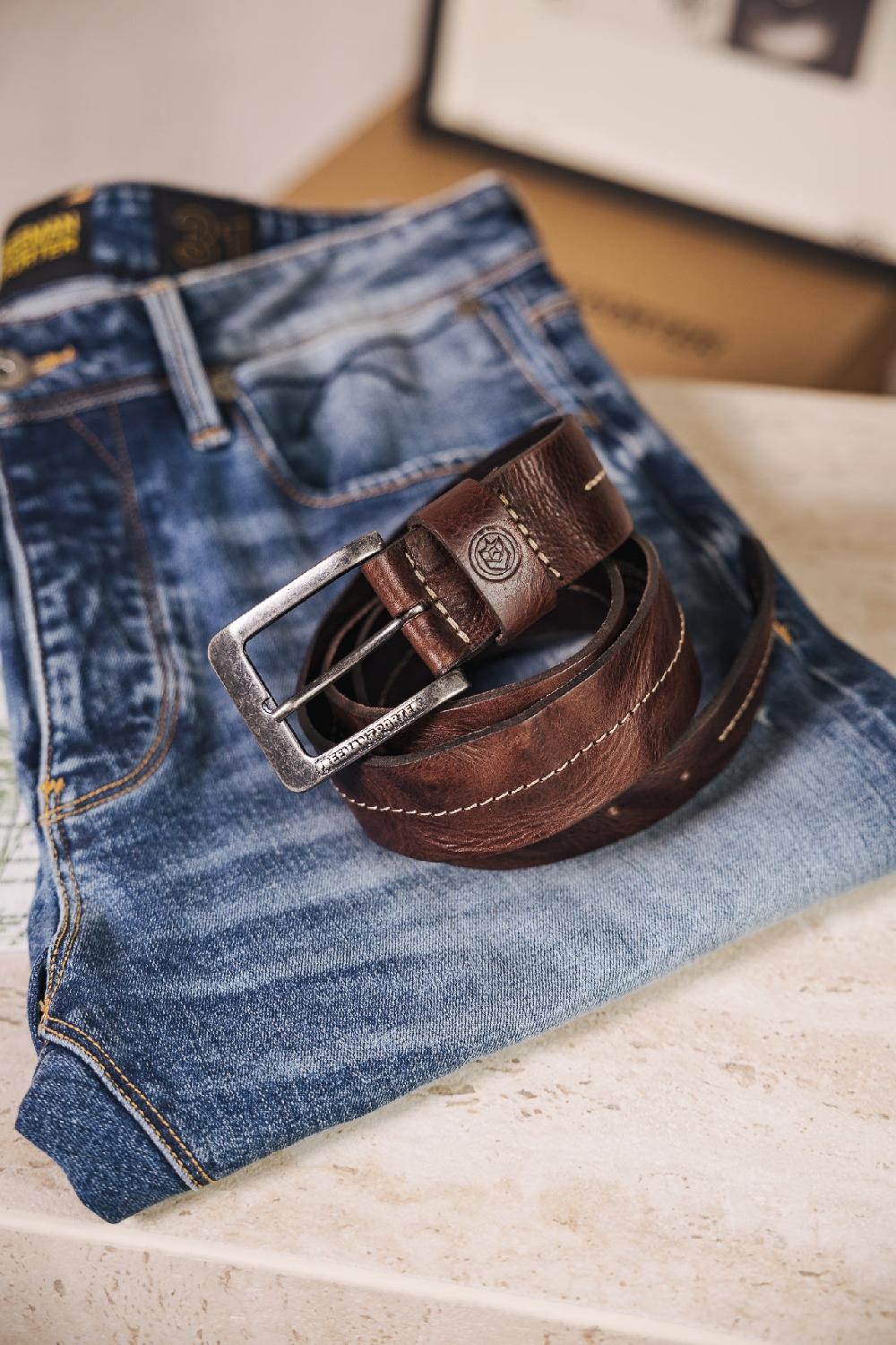 Freeman T. Porter Tibby Ceinture En Cuir Femme Brown