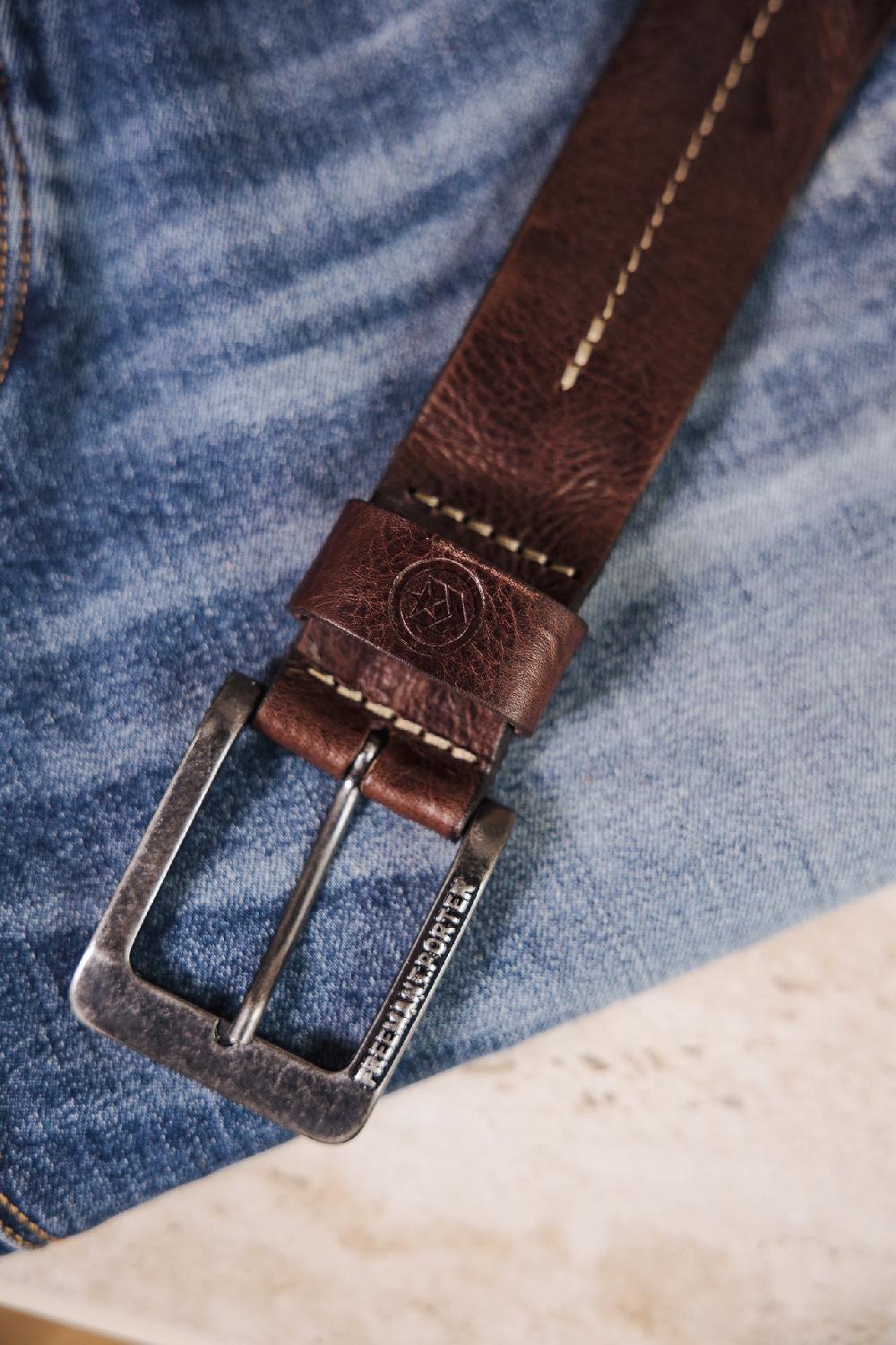 Freeman T. Porter Tibby Ceinture En Cuir Femme Brown