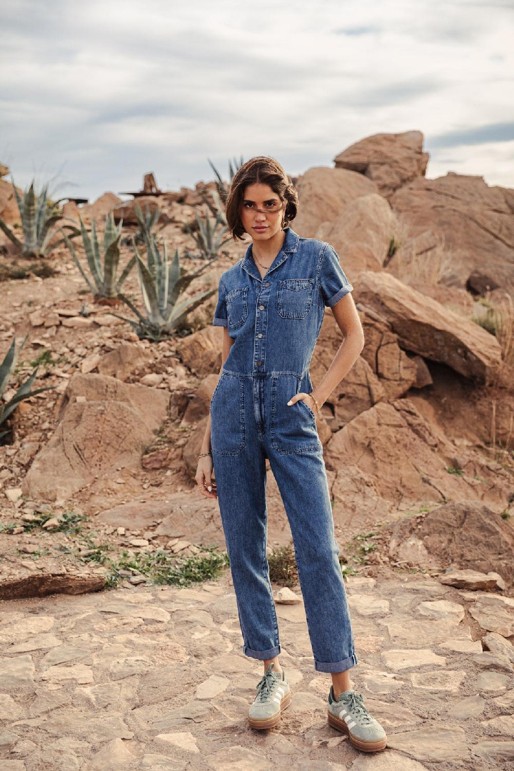 freeman t. porter Tifany Denim Combinaison Femme manzana med