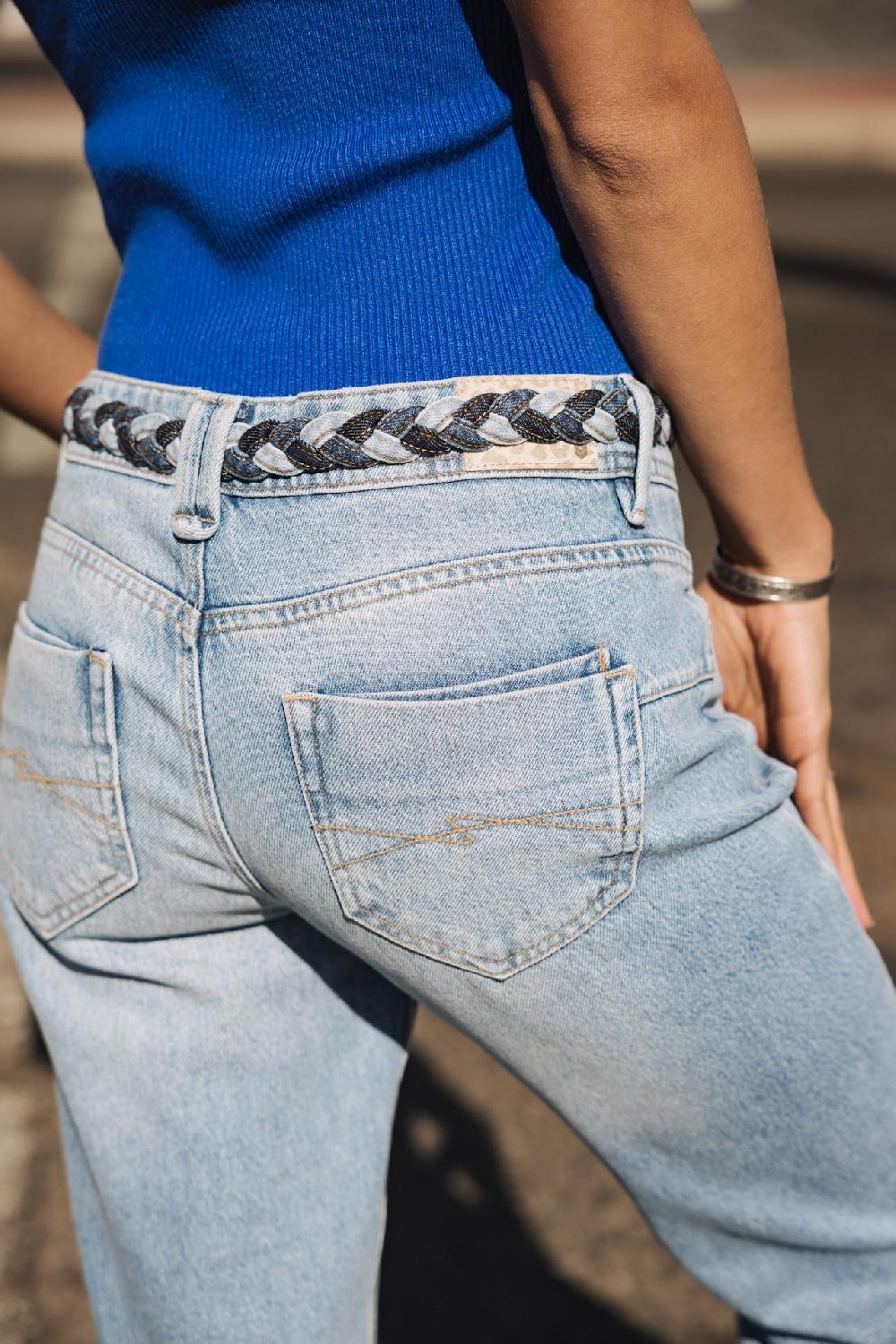 Freeman T. Porter Timea Denim Jeans Cropped Boyfriend Femme Mayreau