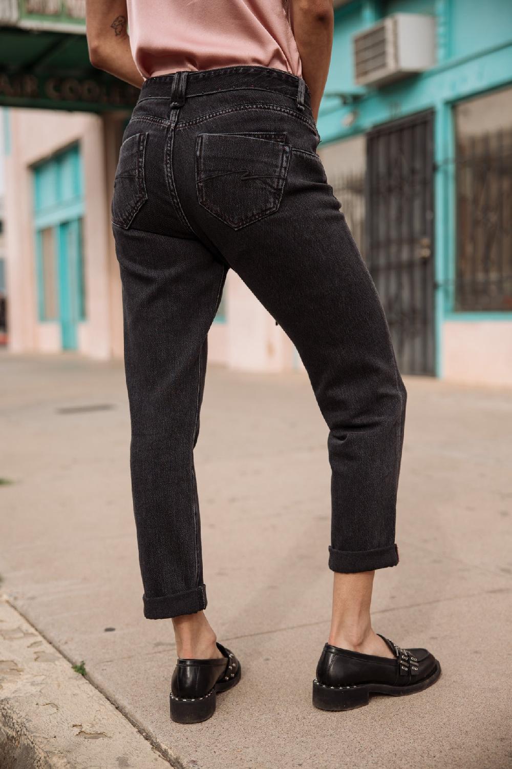 Freeman T. Porter Timea Denim Jeans Cropped Boyfriend Femme Salsina