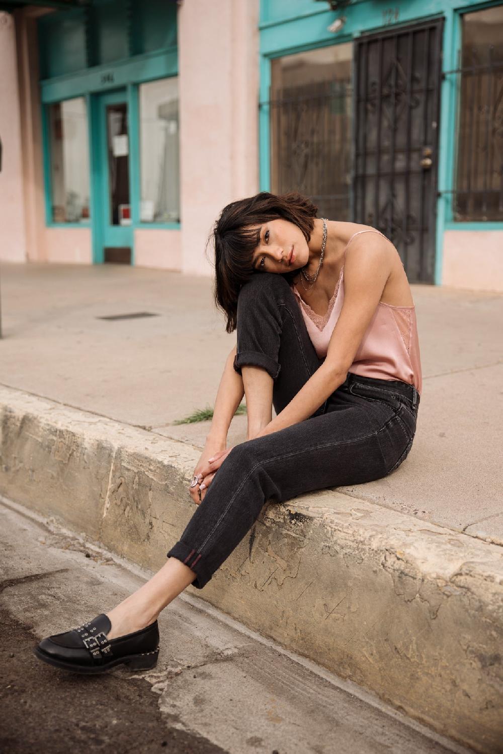 Freeman T. Porter Timea Denim Jeans Cropped Boyfriend Femme Salsina