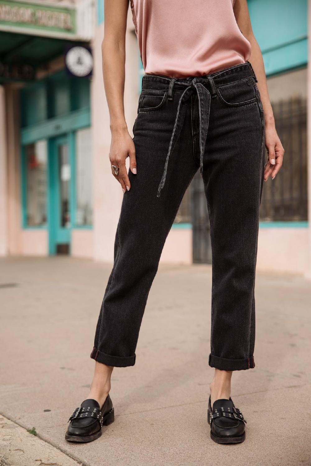 freeman t. porter Timea Denim Jeans cropped boyfriend Femme salsina