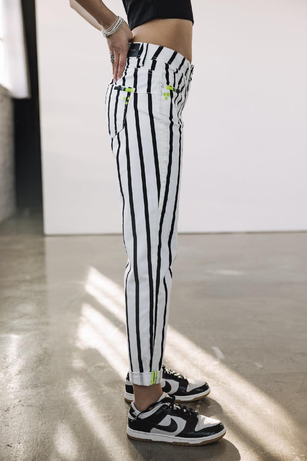 Freeman T. Porter Timea Lucky Pantalon Cropped Boyfriend Femme Original