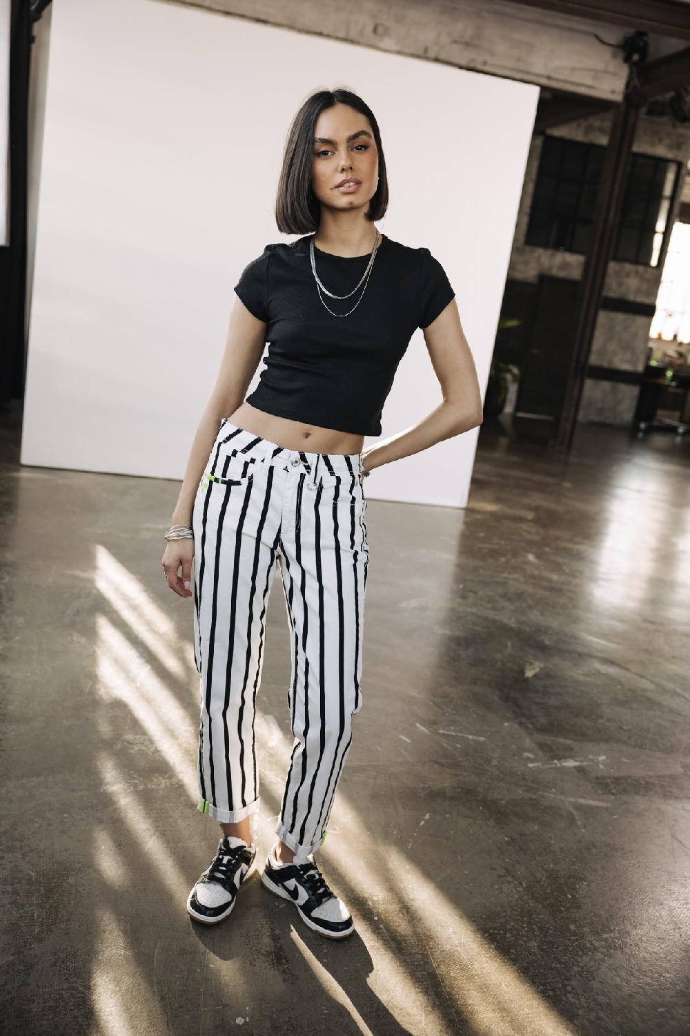 freeman t. porter Timea Lucky Pantalon cropped boyfriend Femme original