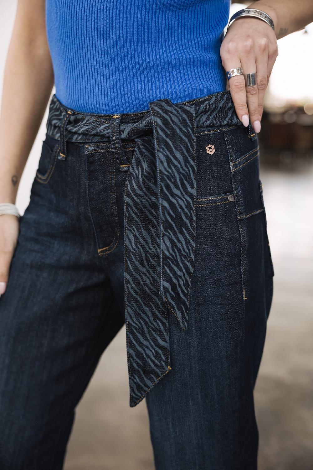 Freeman T. Porter Timea SDM Jeans Cropped Boyfriend Femme Eclipse