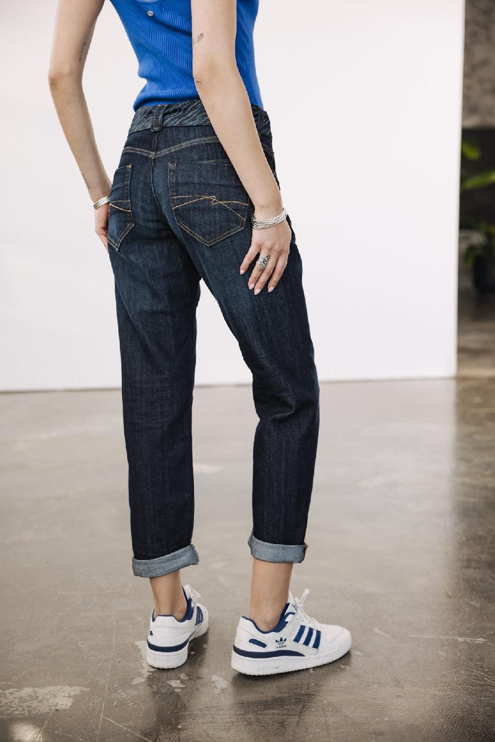 Freeman T. Porter Timea SDM Jeans Cropped Boyfriend Femme Eclipse