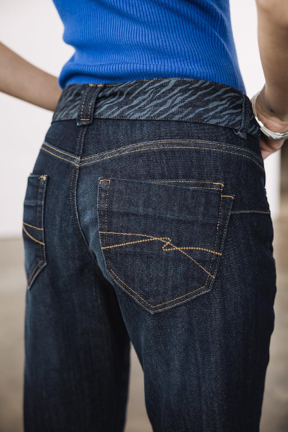 Freeman T. Porter Timea SDM Jeans Cropped Boyfriend Femme Eclipse