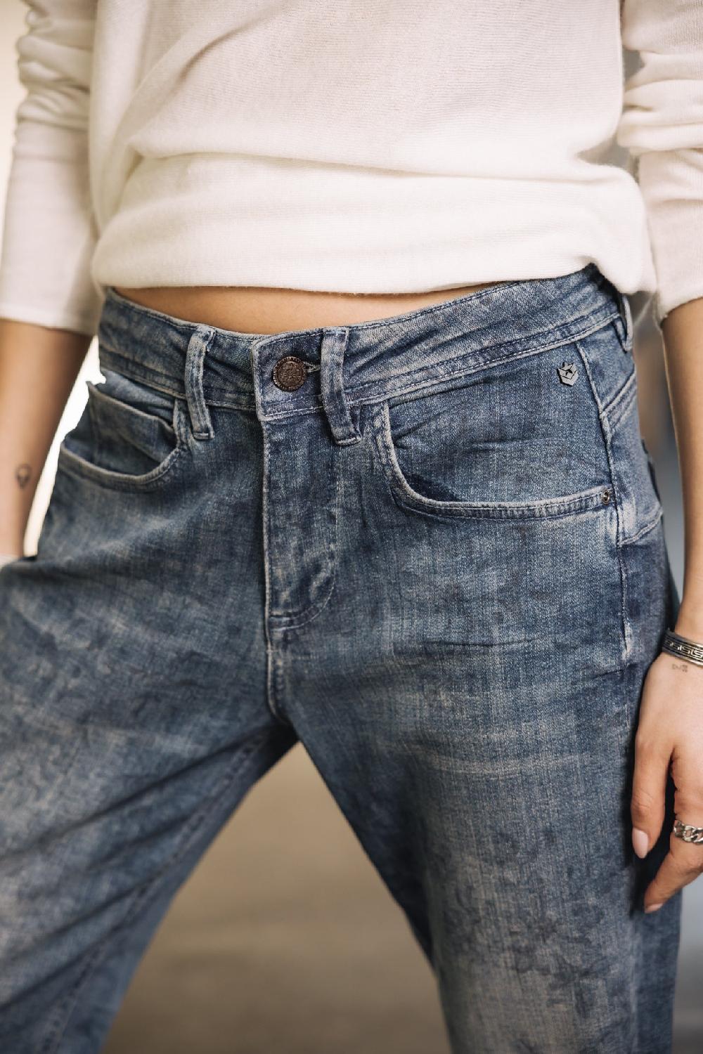 Freeman T. Porter Timea SDM Jeans Cropped Boyfriend Femme Magnolia