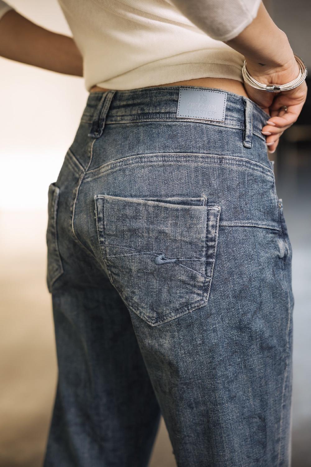 Freeman T. Porter Timea SDM Jeans Cropped Boyfriend Femme Magnolia