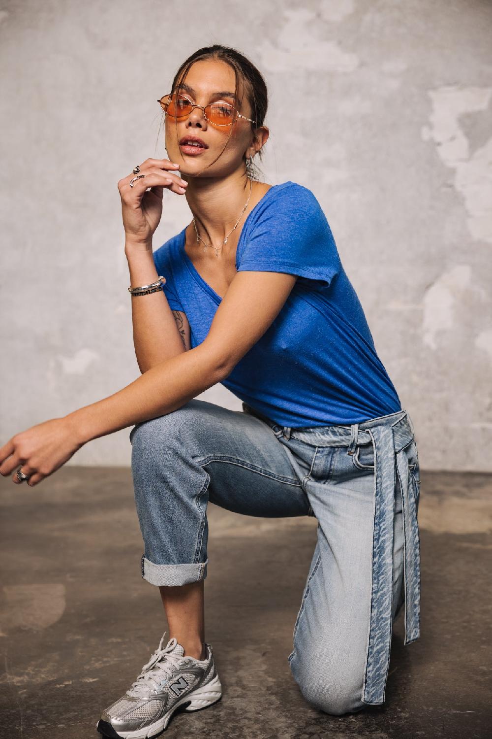 Freeman T. Porter Timea SDM Jeans Cropped Boyfriend Femme Seoul