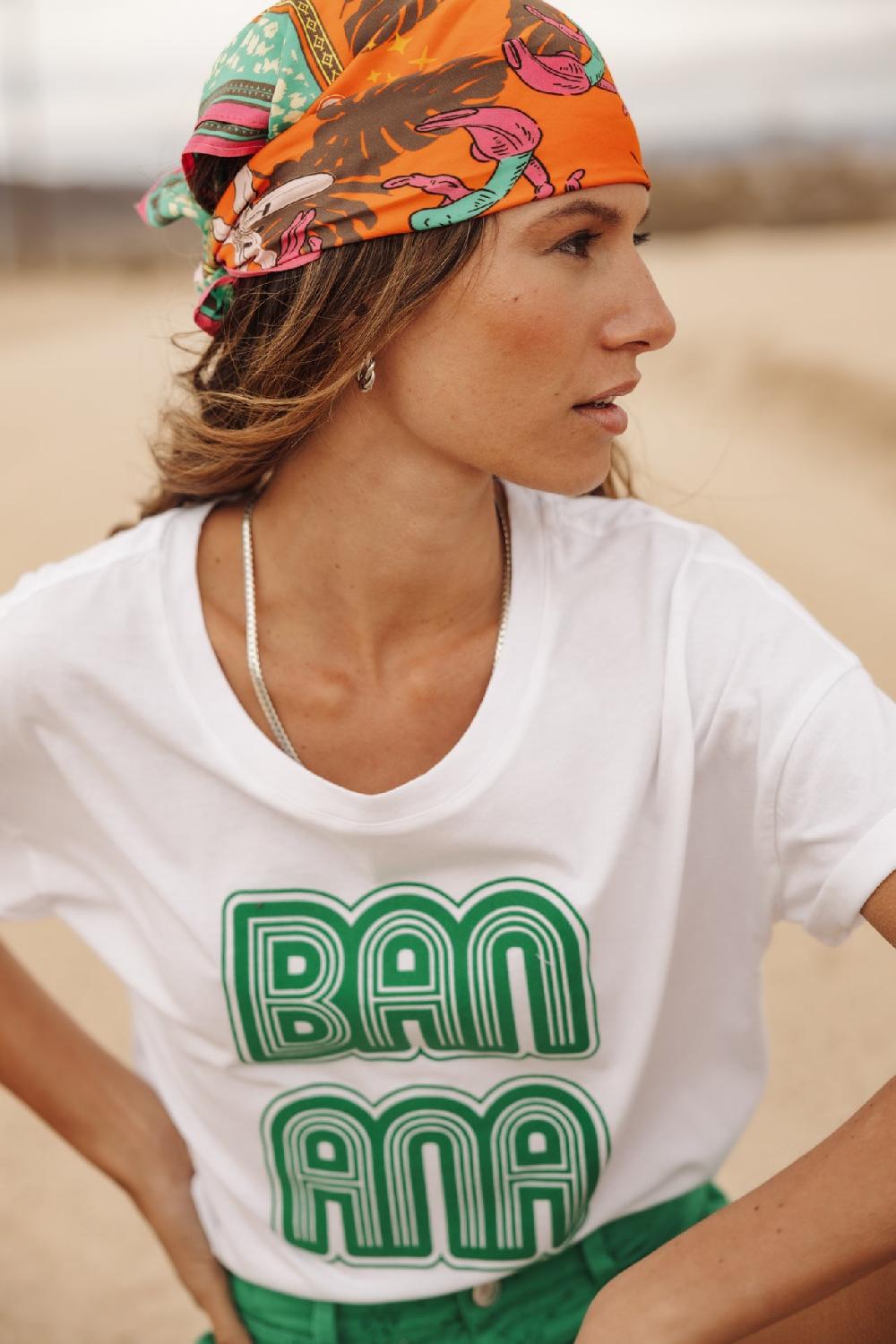 Freeman T. Porter Tomia Banana T-shirt Imprimé Femme White