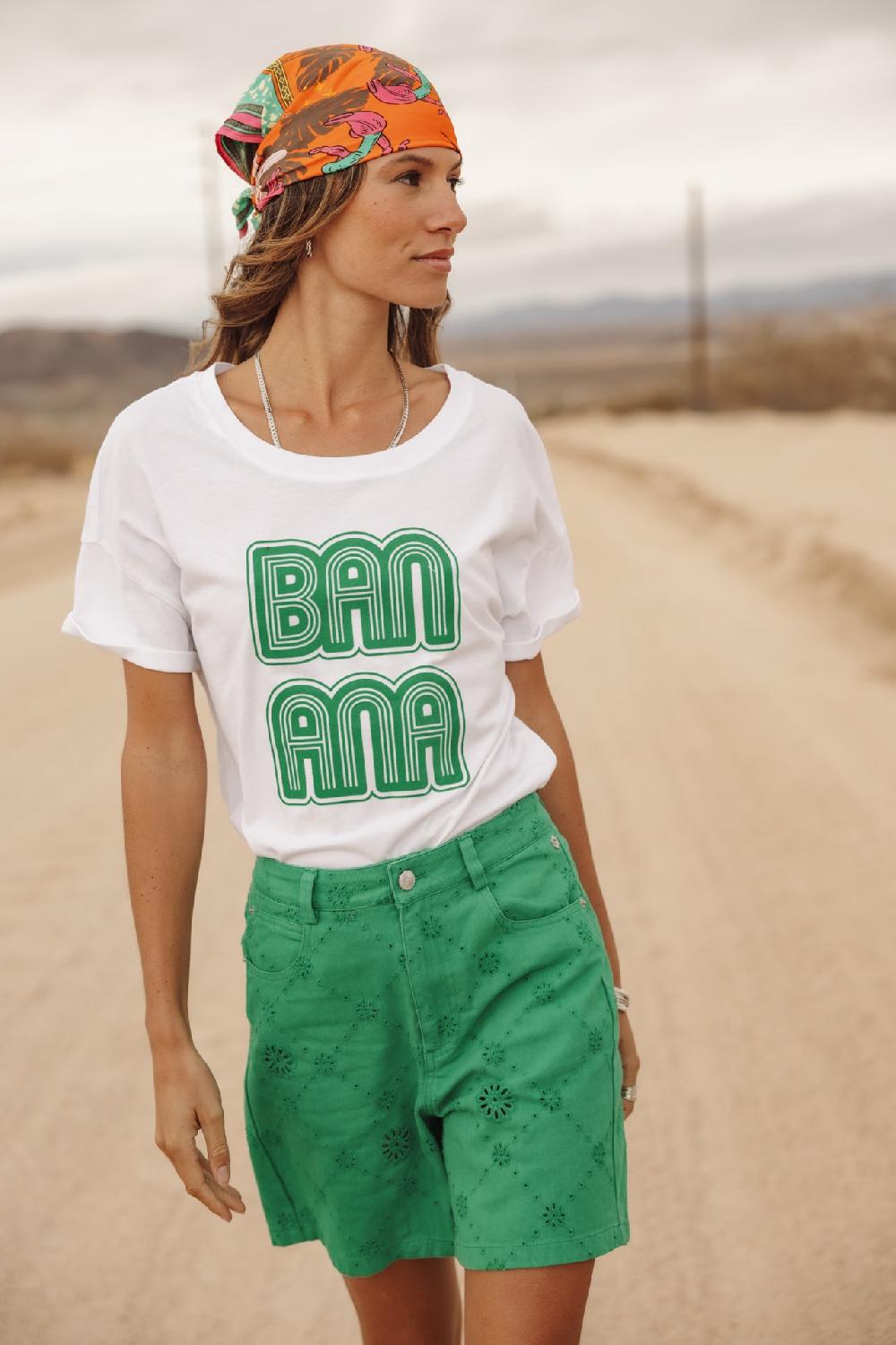 freeman t. porter Tomia Banana T-shirt imprimé Femme white