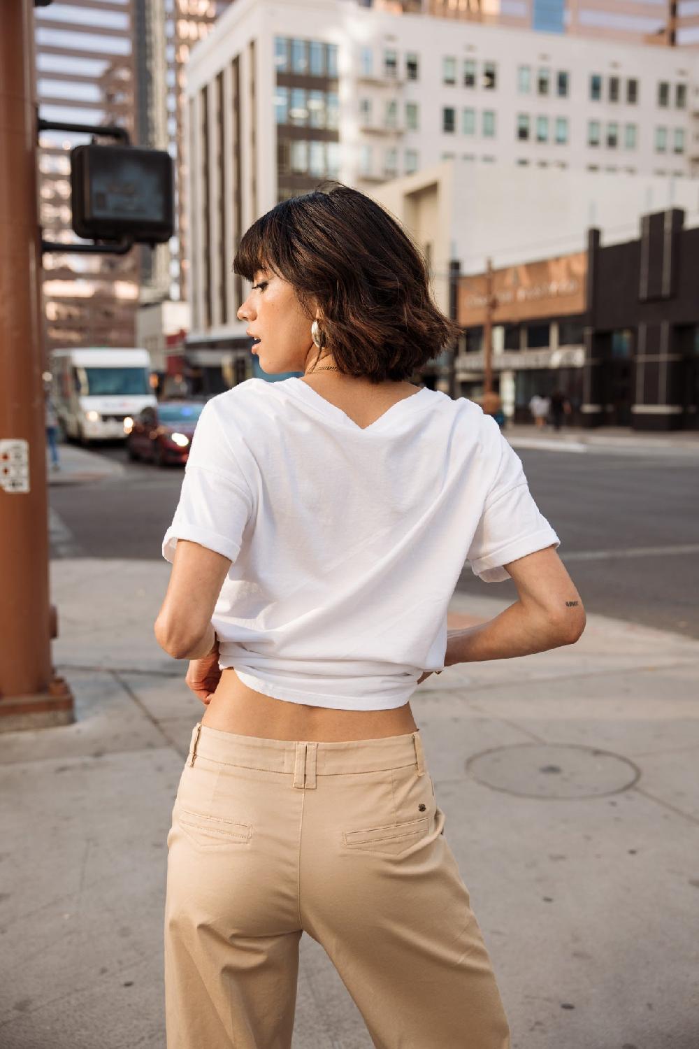 Freeman T. Porter Tomia French Fry T-shirt Imprimé Femme White