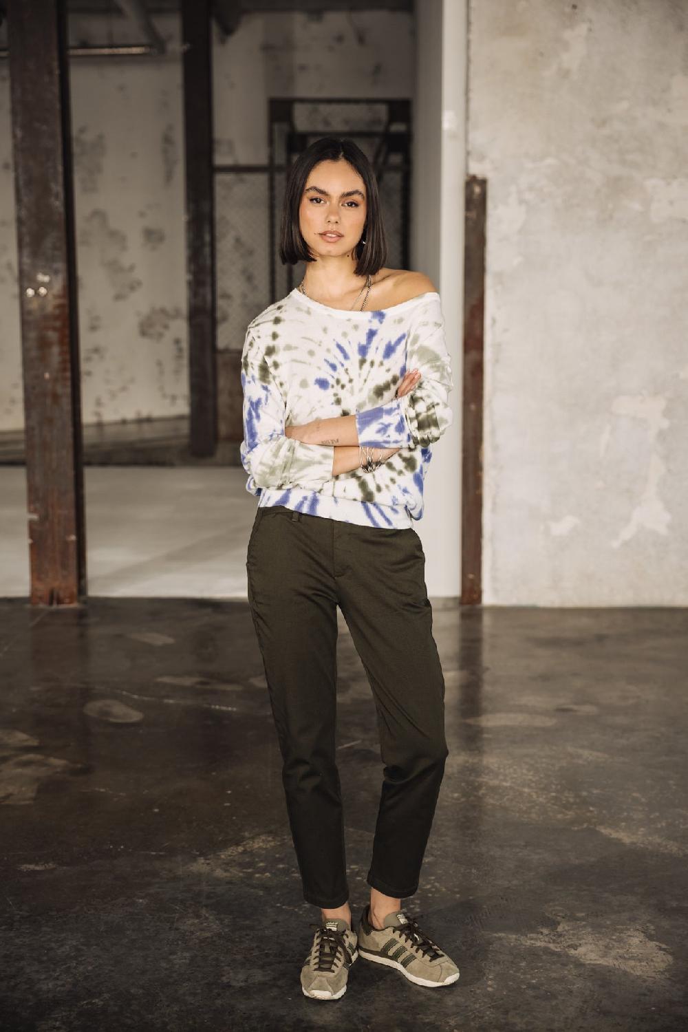 Freeman T. Porter Tomily Snail Pull Tie & Dye Femme Blue