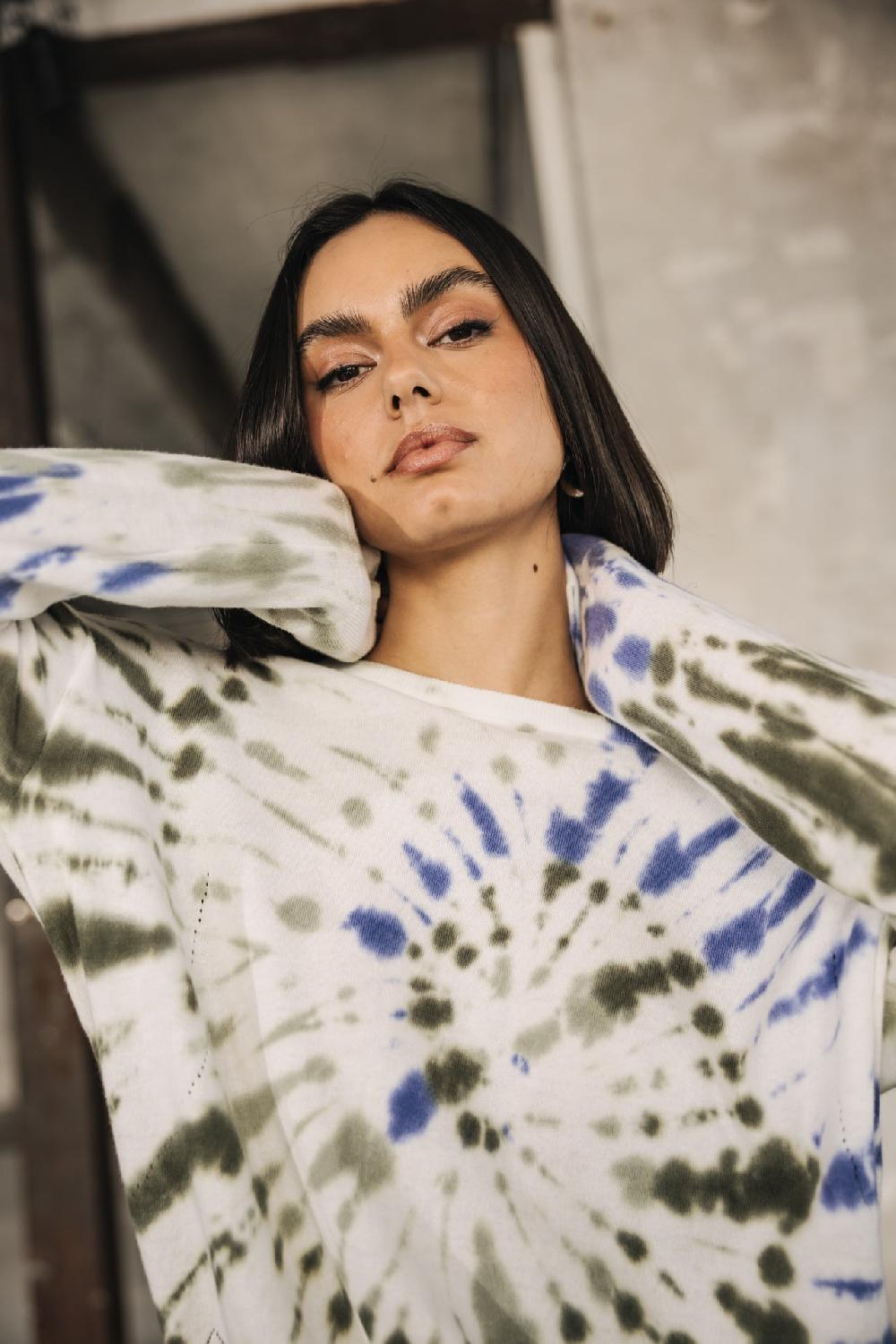 Freeman T. Porter Tomily Snail Pull Tie & Dye Femme Blue