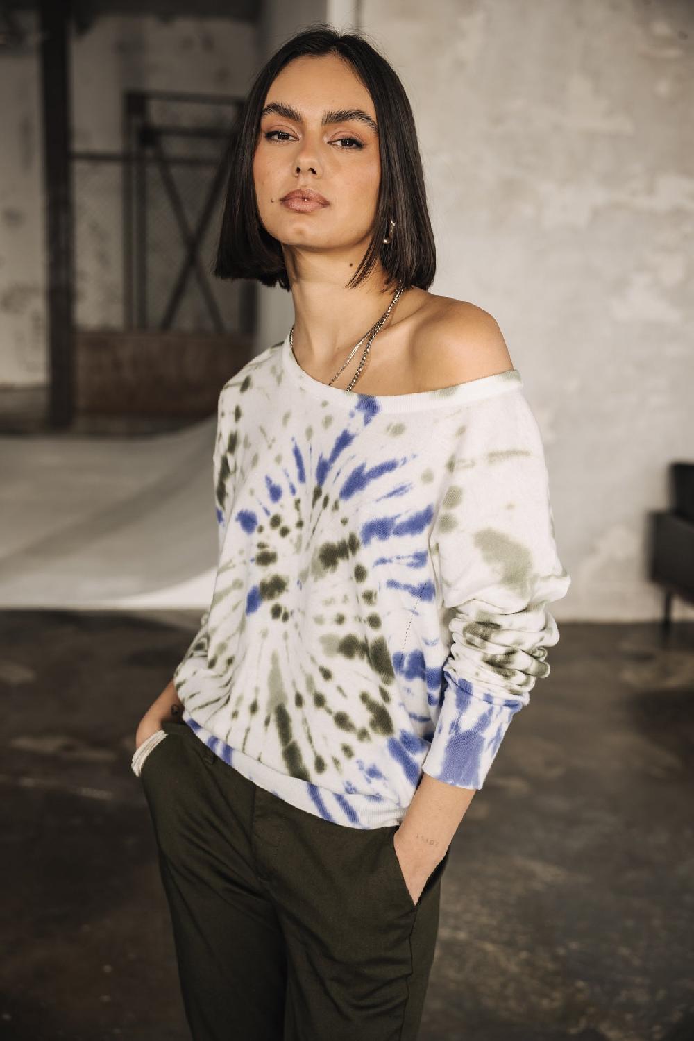 freeman t. porter Tomily Snail Pull tie & dye Femme blue