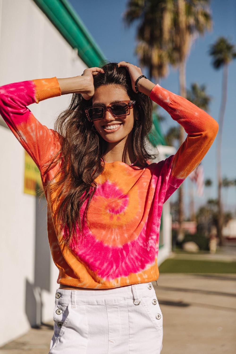 freeman t. porter Tomily Snail Pull tie & dye Femme fuchsia