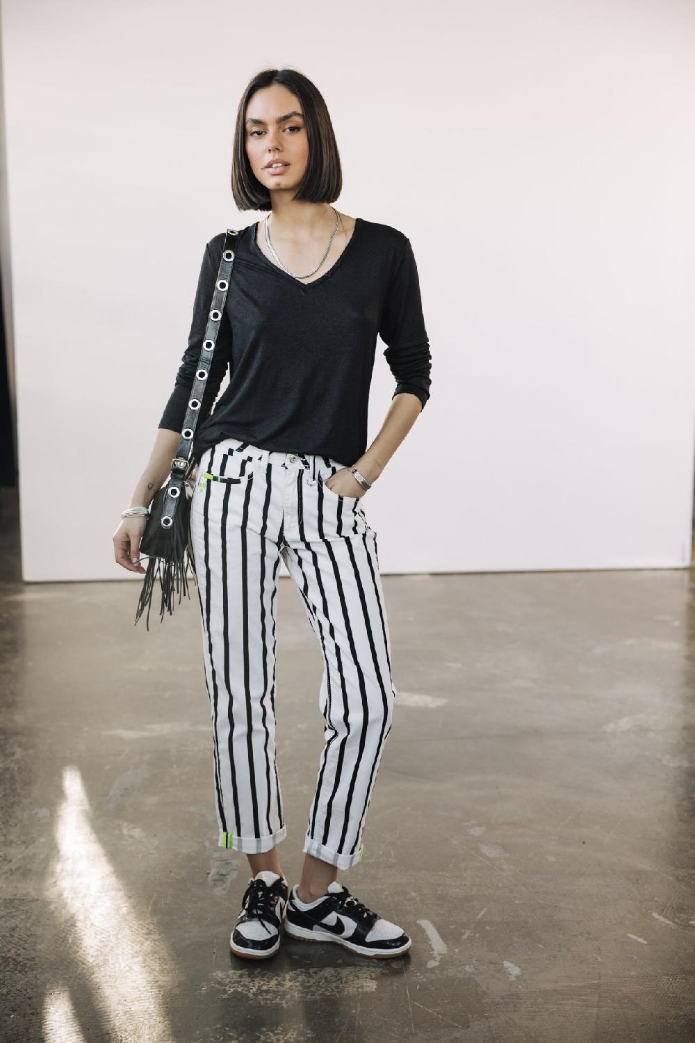 Freeman T. Porter Torina Icon T-shirt Logo En Strass Femme Black