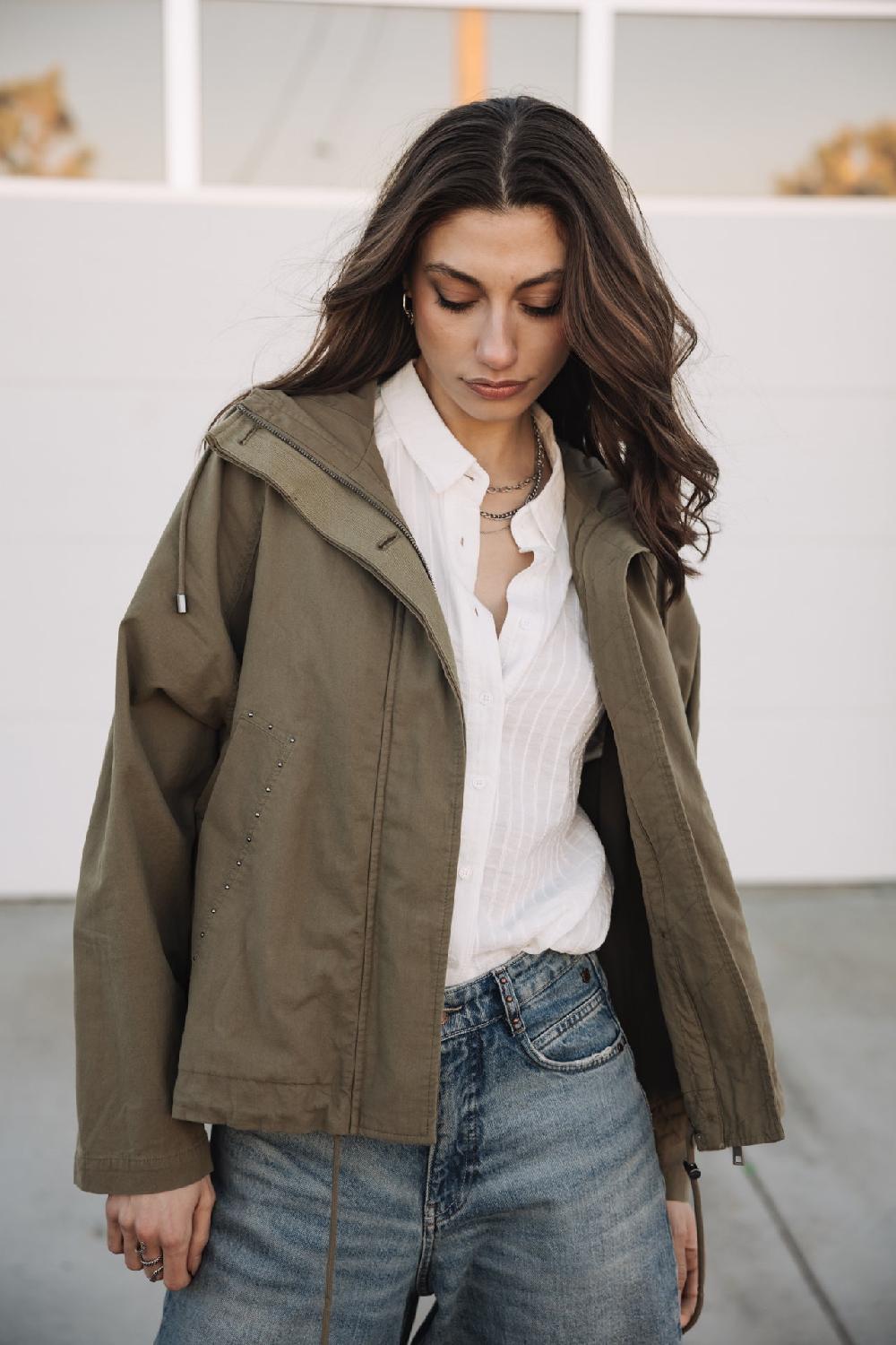 Freeman T. Porter Vendana Parka à Capuche Femme Light Khaki