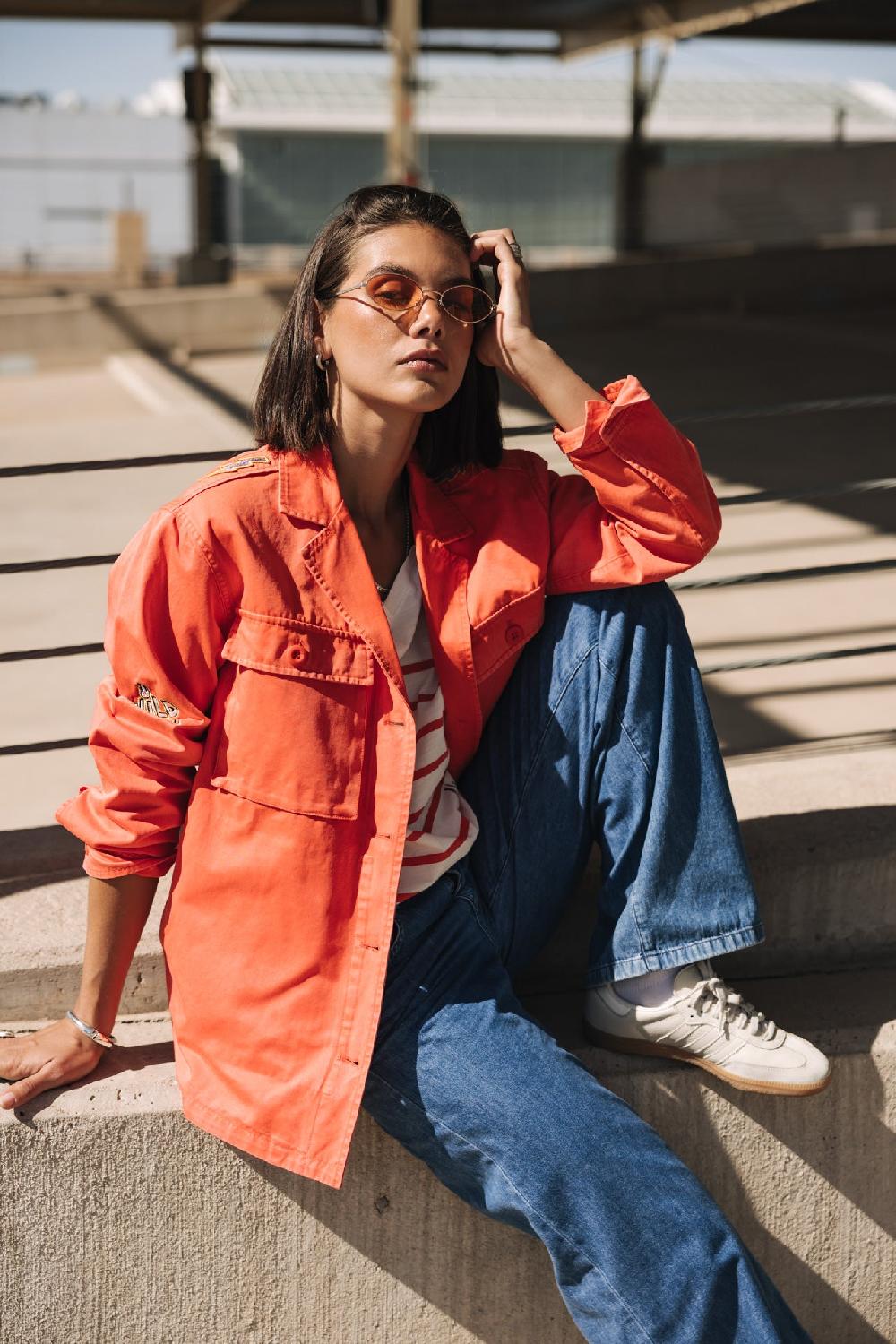 Freeman T. Porter Venty Summer Patches Surchemise à Patches Femme Cayenne