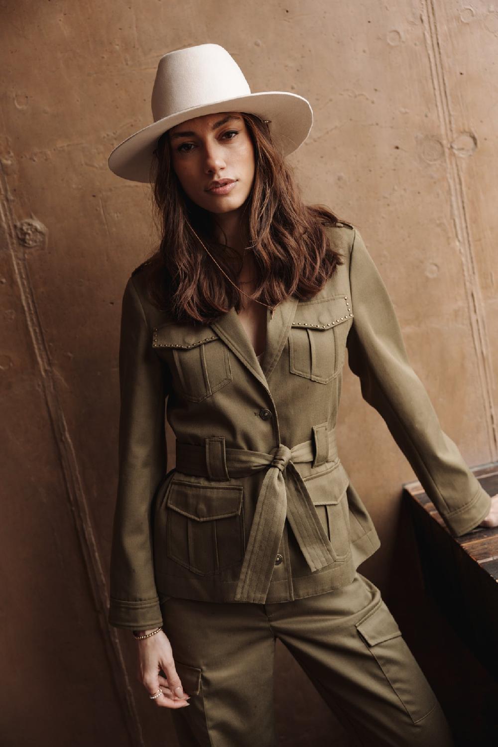 Freeman T. Porter Verane Saharienne Ceinturée Femme Dark Olive