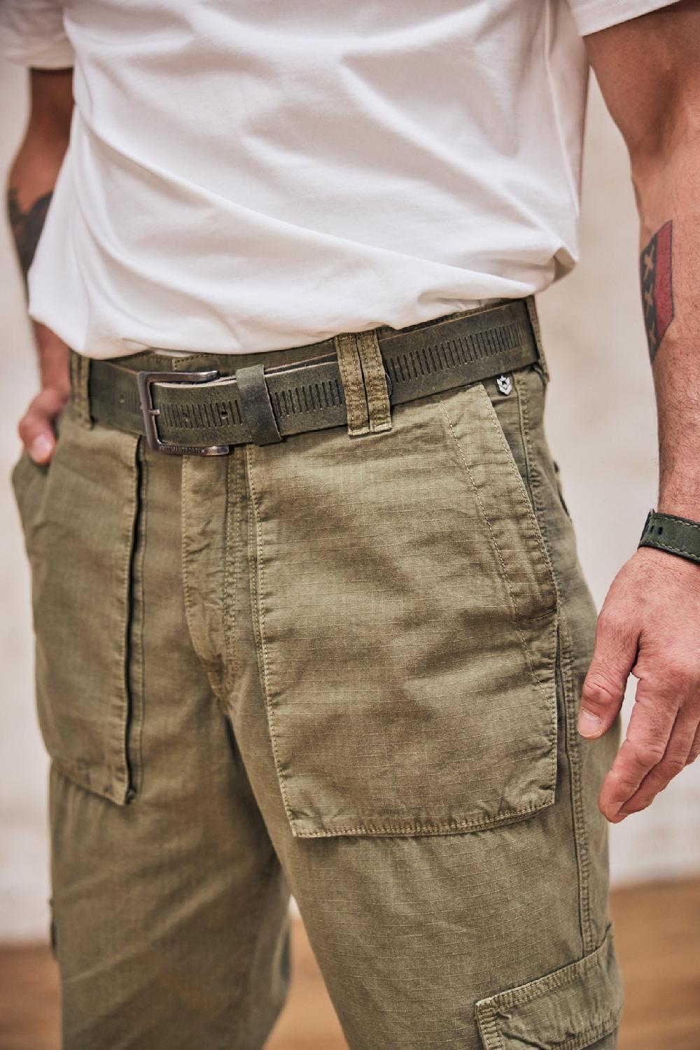 Freeman T. Porter Vince Ripstop Pantalon Cargo Homme Dusty Olive